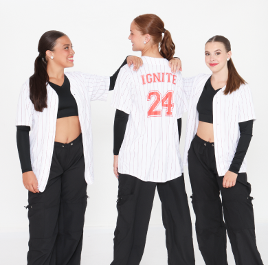 3 young women wearing hip-hop separates with Logowear